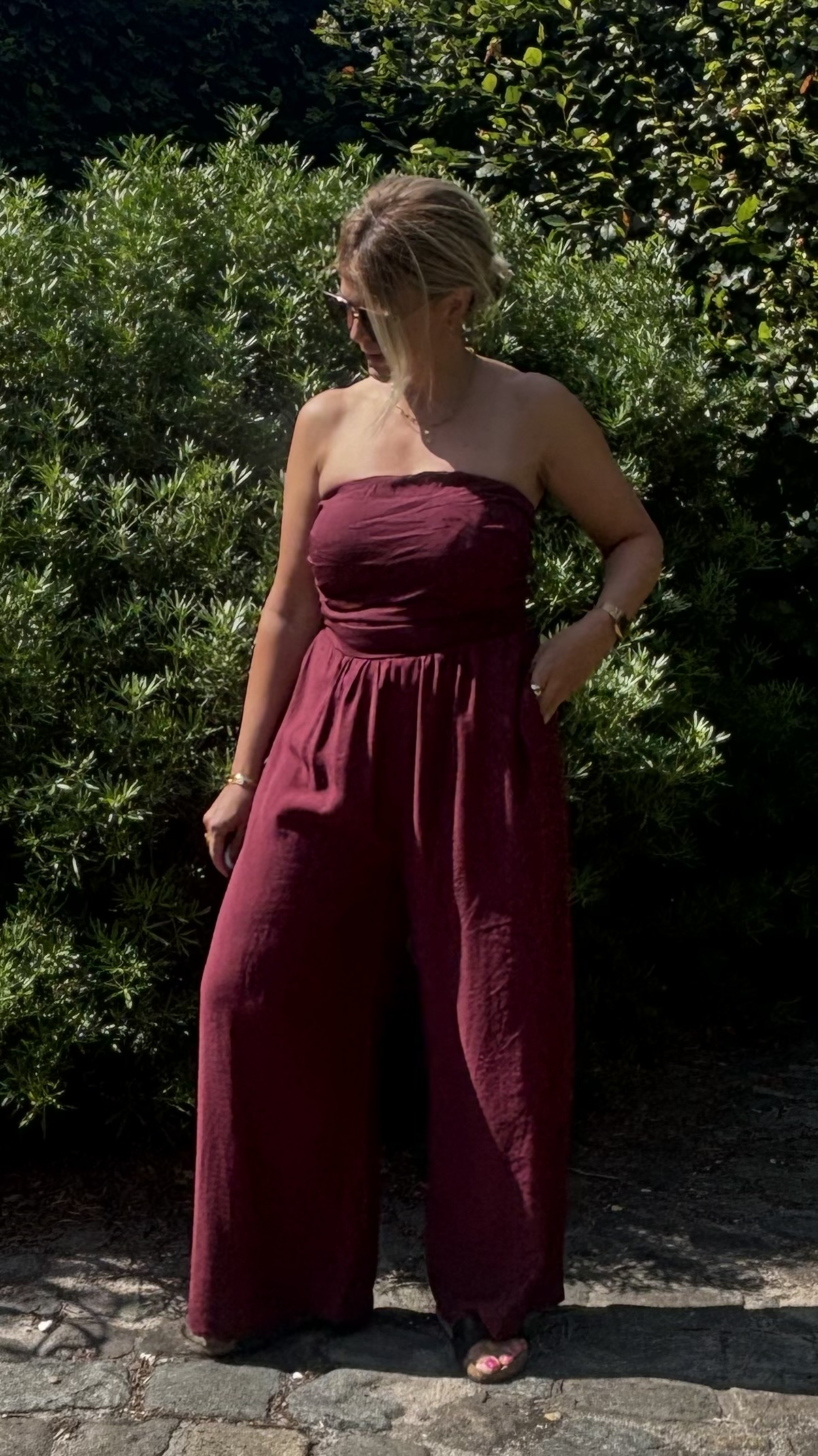Jumpsuit  Zara  Bordeaux