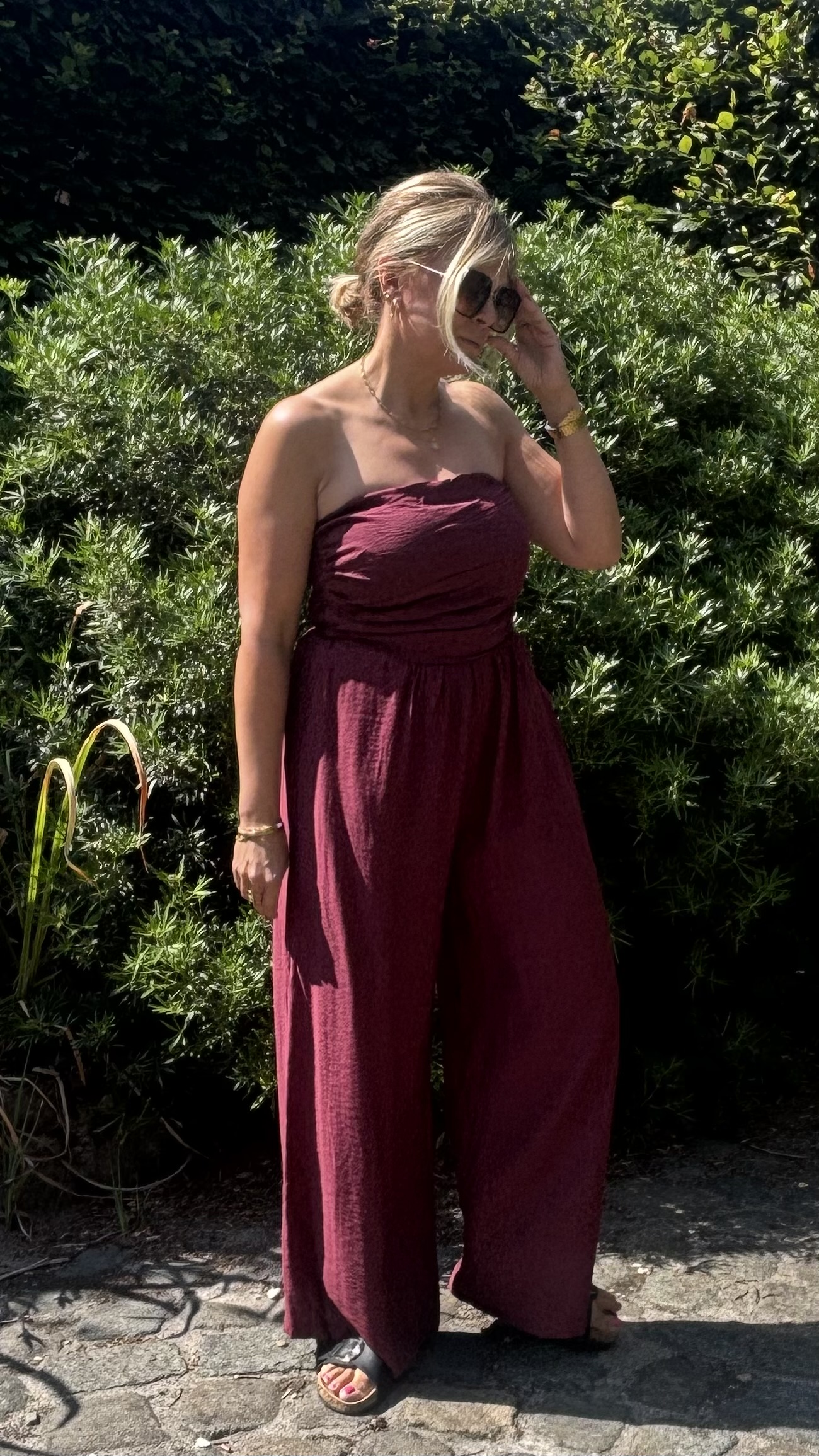 Jumpsuit  Zara  Bordeaux