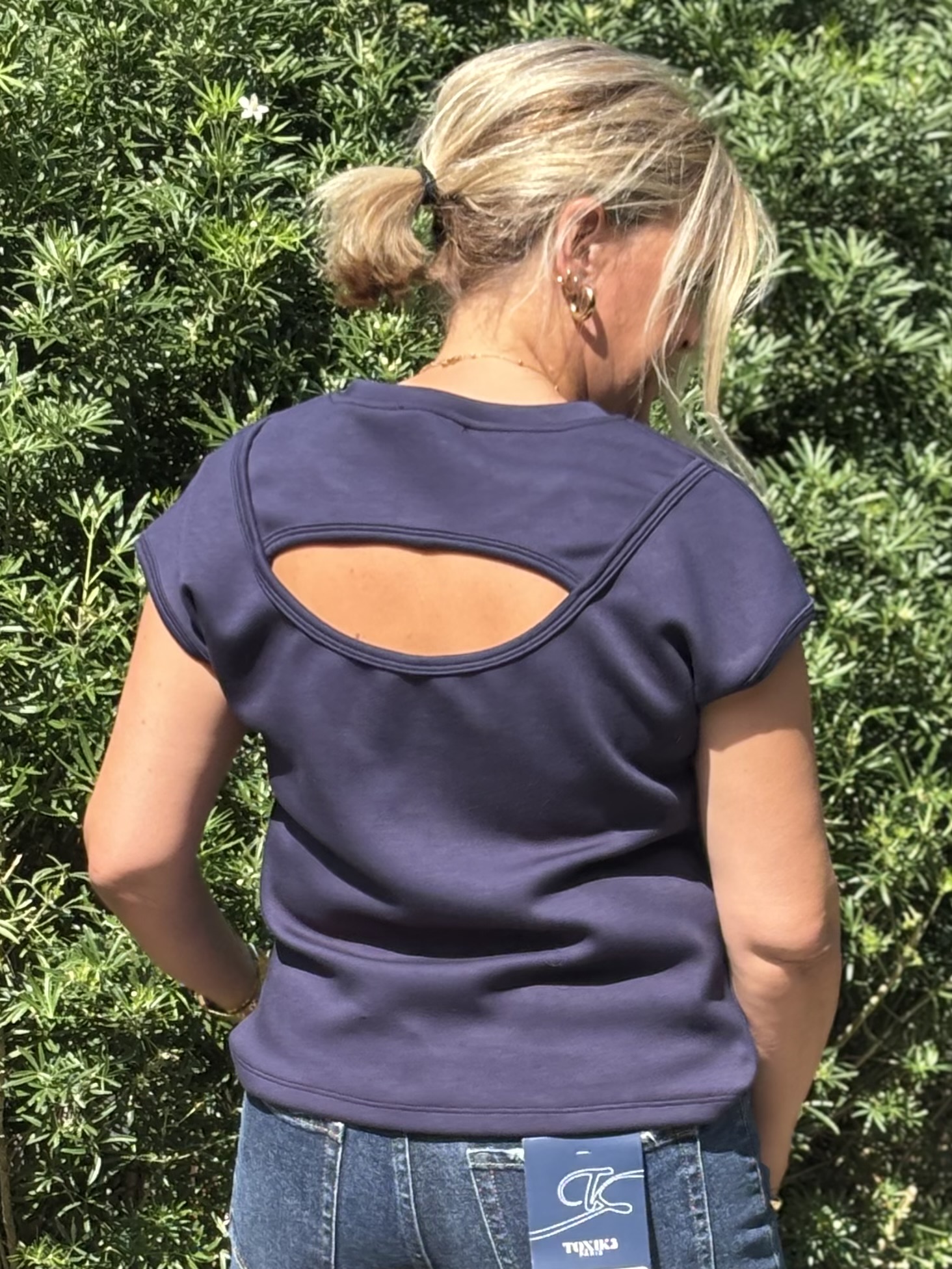 T shirt Anna Tu blauw