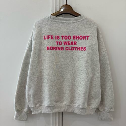 Sweater  'LIFE IS GOOD' TU  grijs