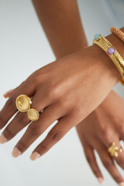 Ring cirkels groot goud