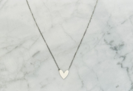 ketting hartje zilver