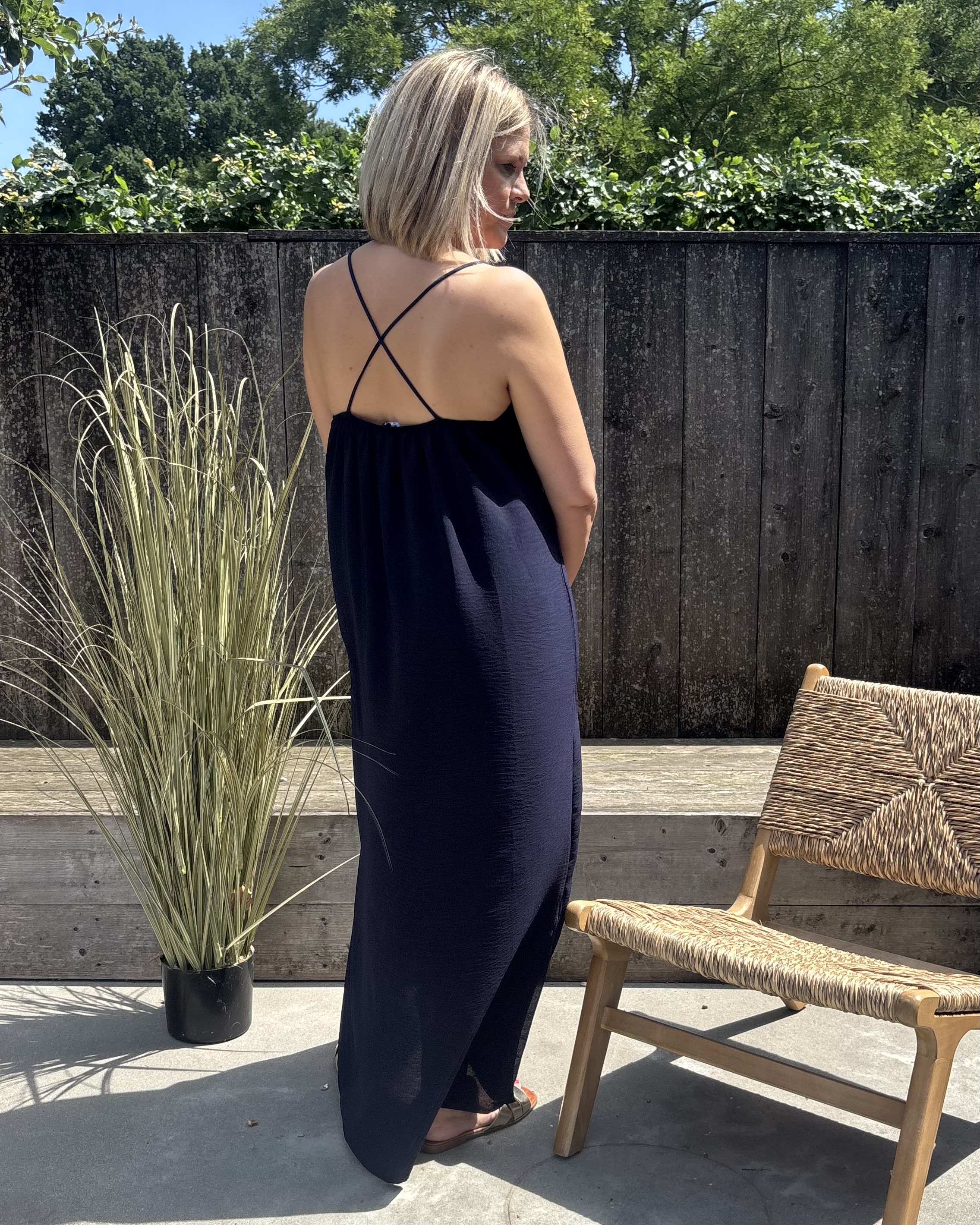 Kleedje TU  liesbeth donker blauw