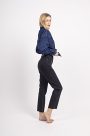 Jeans zwart Cropped flare