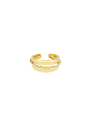 Ring  layered spiral  goud