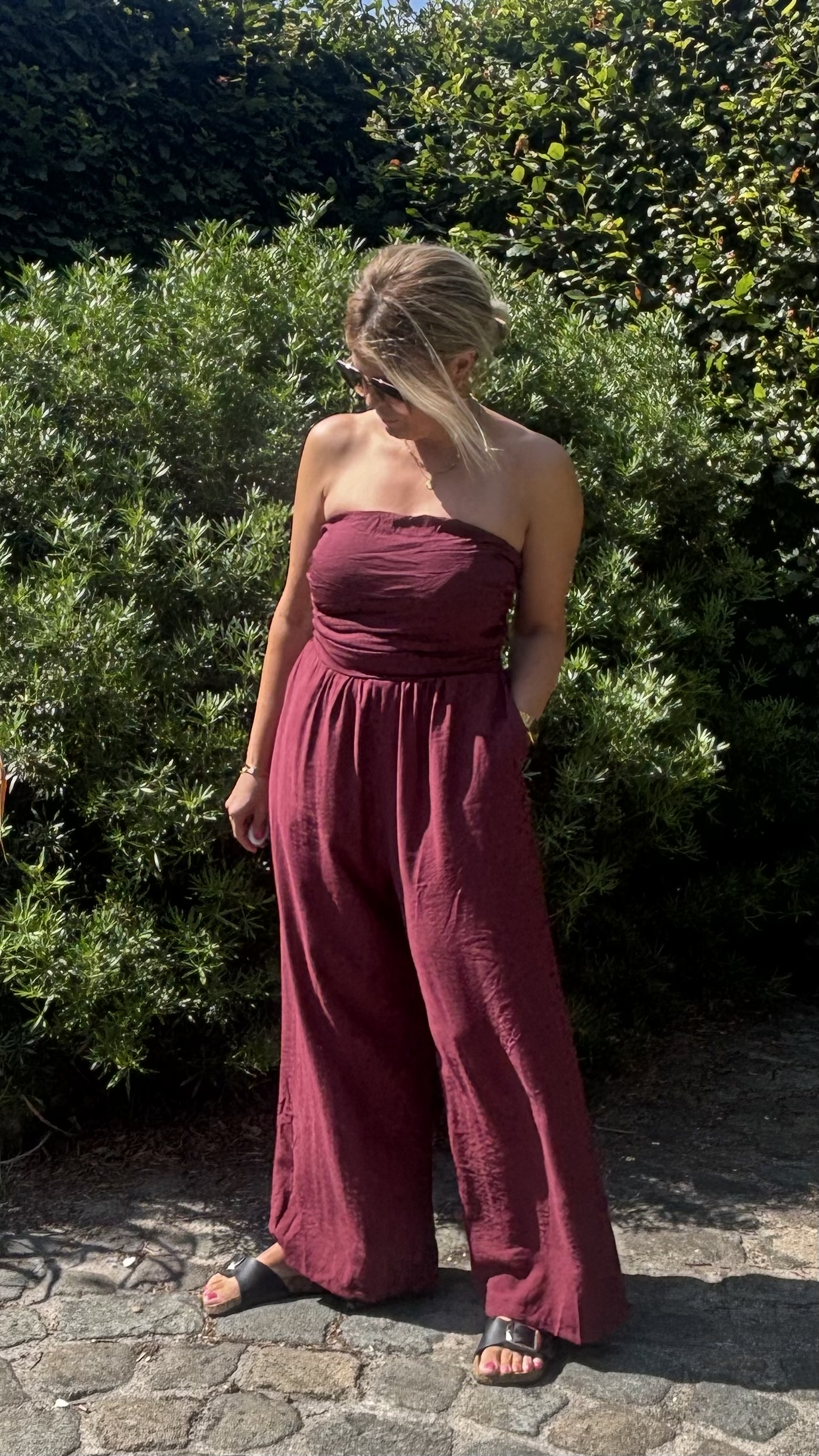 Jumpsuit  Zara  Bordeaux