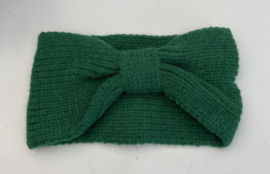 Haarband effen knoop groen