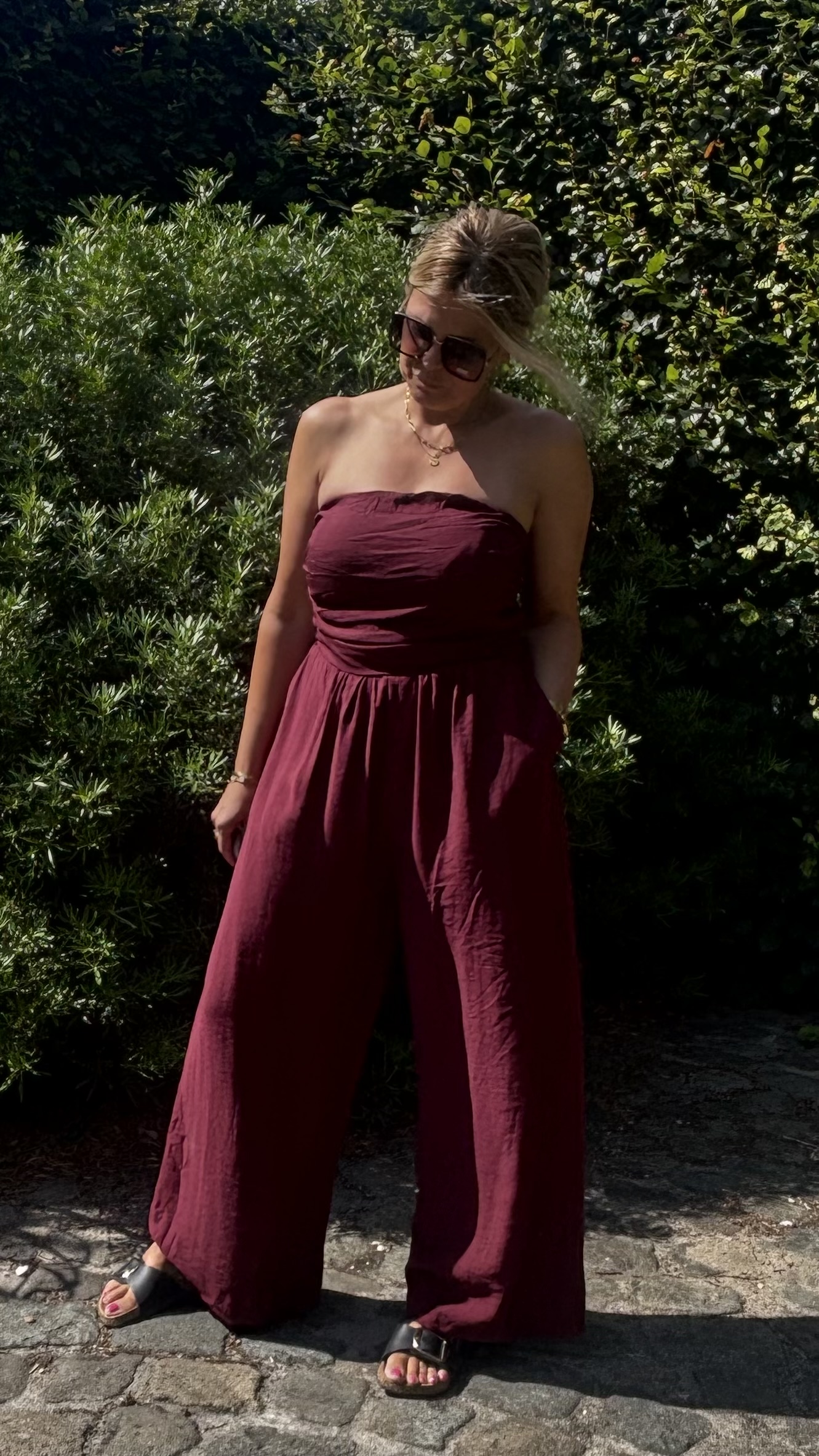 Jumpsuit  Zara  Bordeaux
