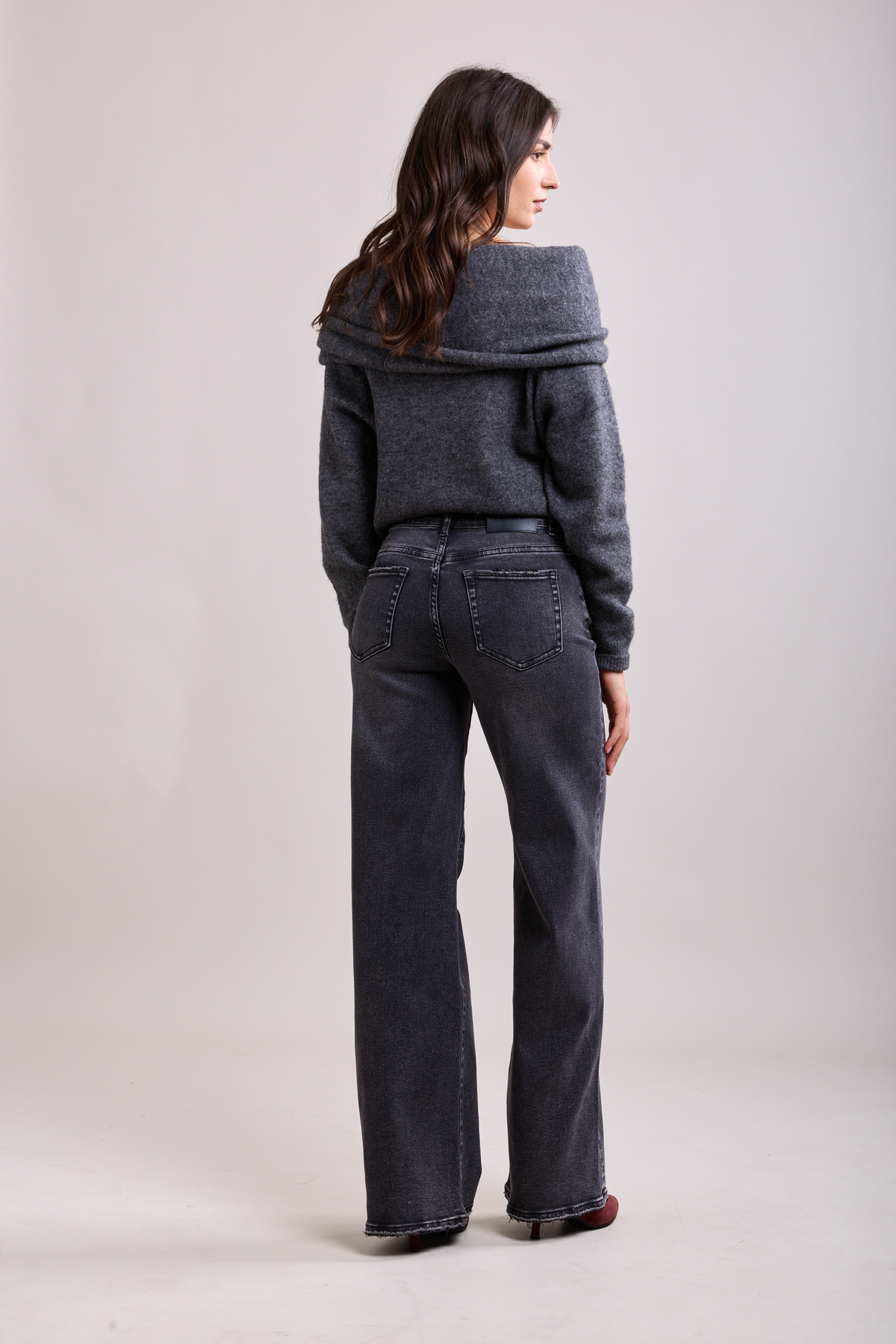 Jeans donker grijs  toxik  L21285-12