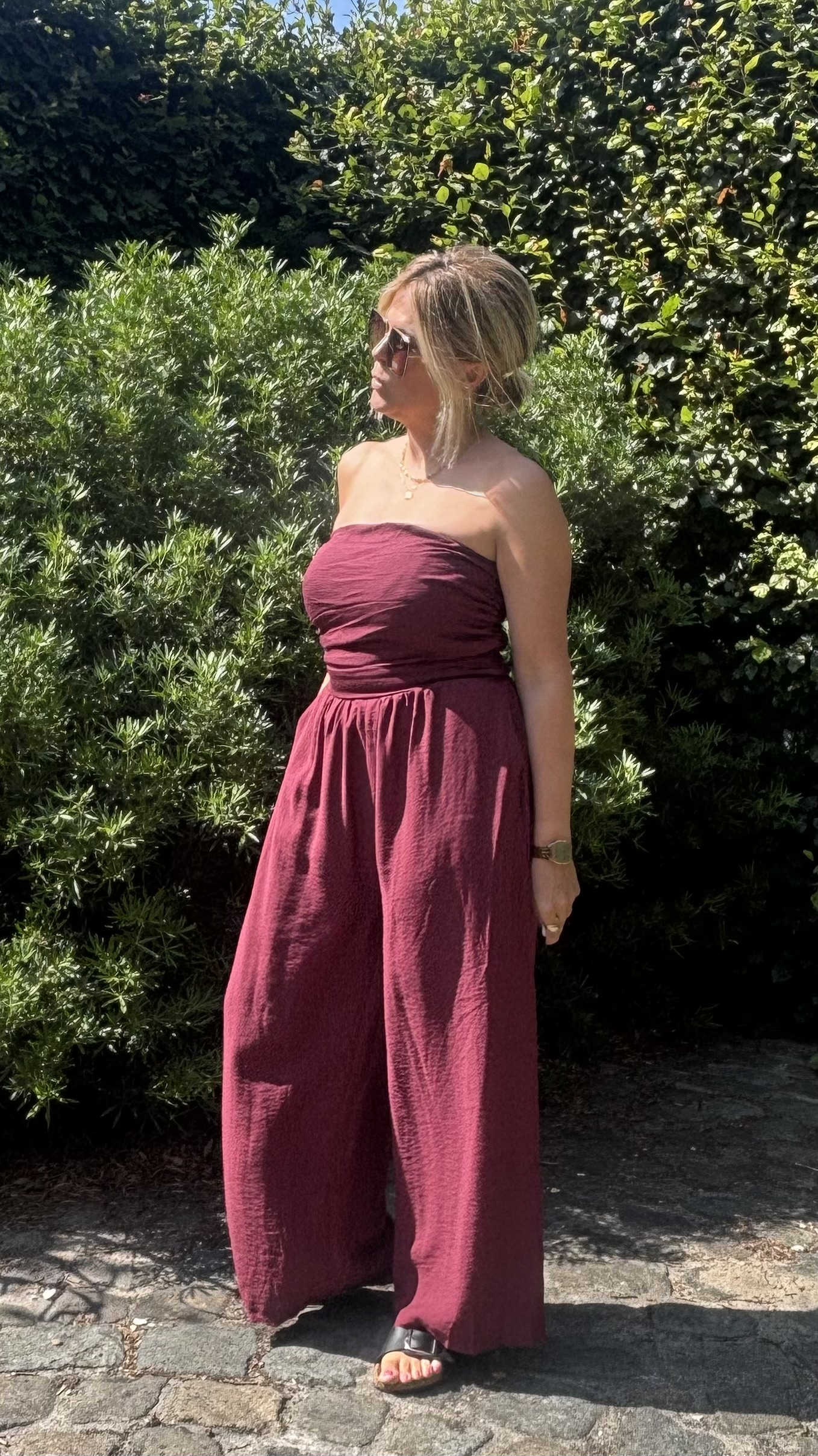 Jumpsuit  Zara  Bordeaux