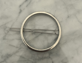 Haarklem zilver cirkel