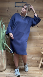 Kleedje Tina  vlindermouw  TU blauw