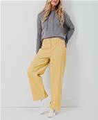 Broek Romie velour oker