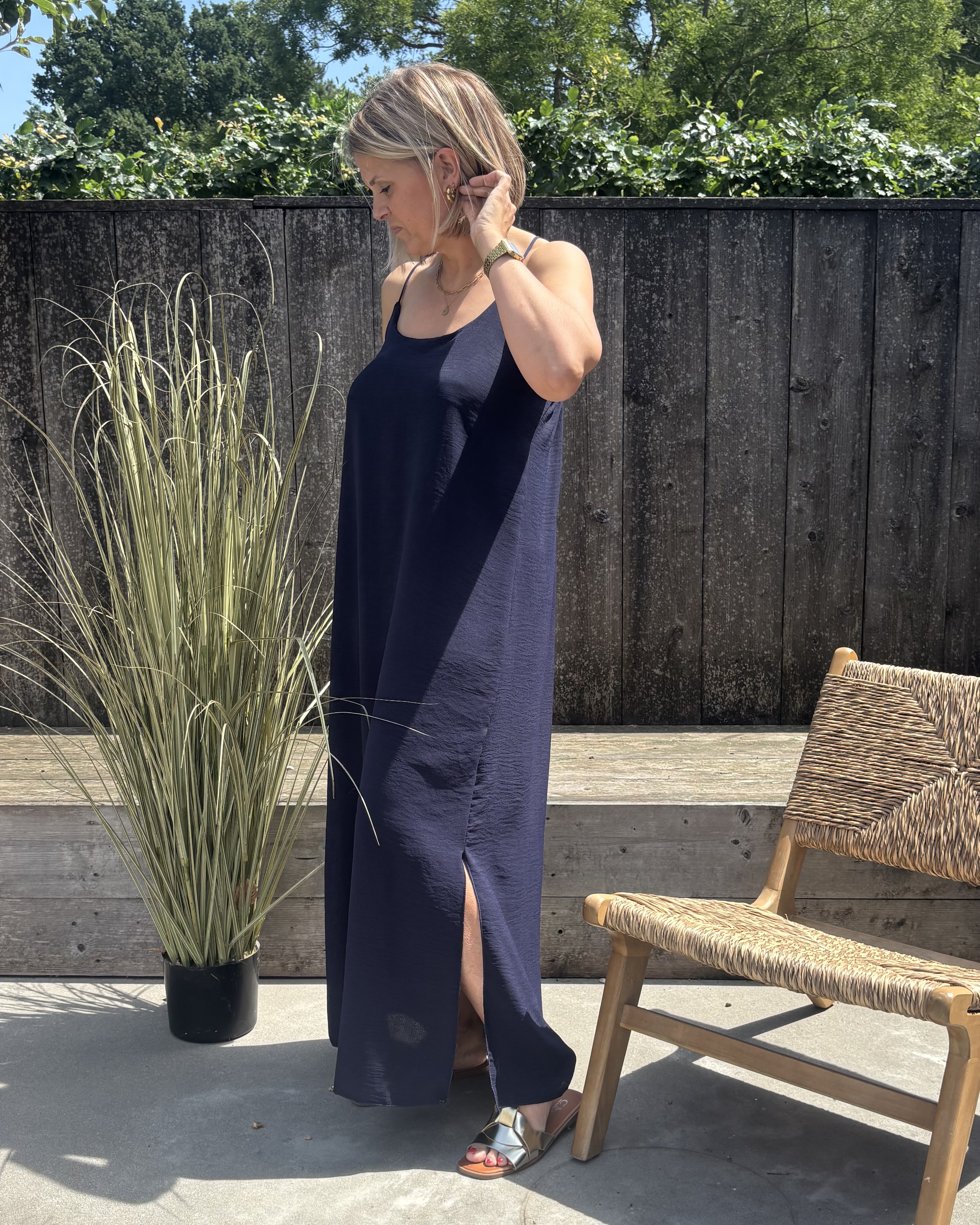 Kleedje TU  liesbeth donker blauw