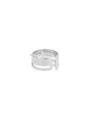Ring stacked treasures  zilver