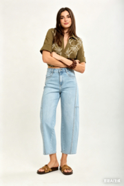 Jeans Barrel jeans met studs