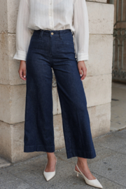 Jeans Oraije Basile ankel wide Donker