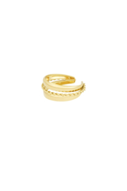 Ring  layered spiral  goud