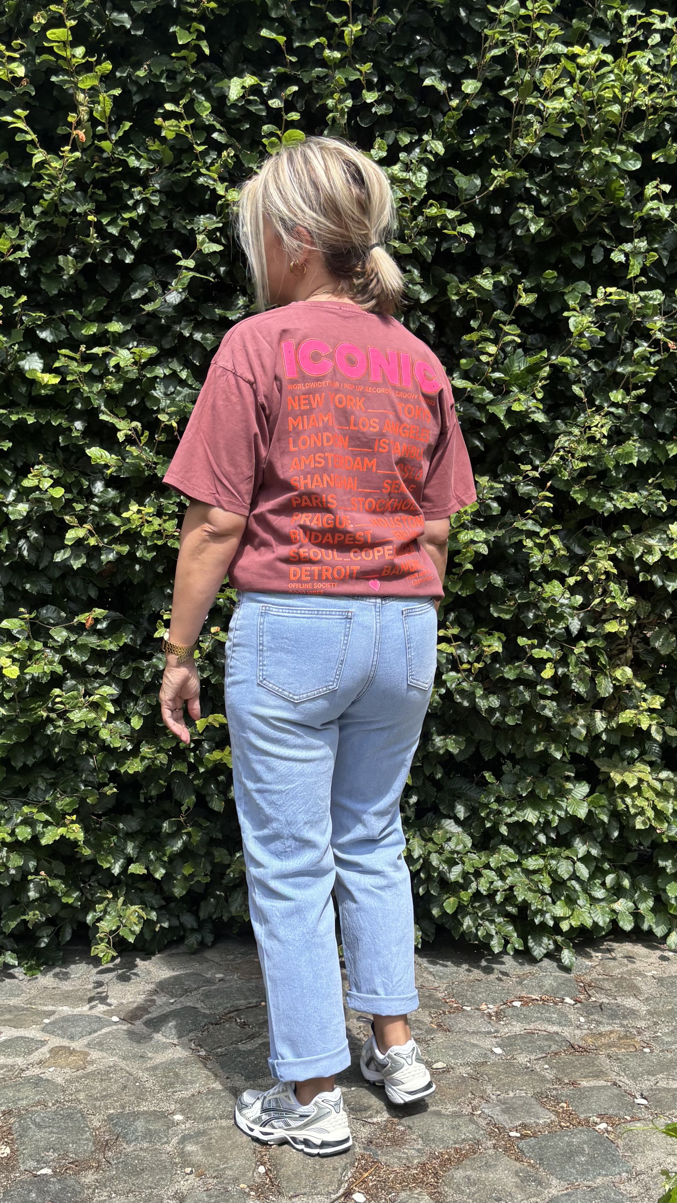 T shirt Iconic TU  bordeaux