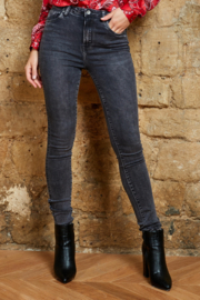 Jeans donker grijs skinny L185-J56