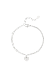 Armbandje Heart haven   zilver