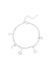 Armbandje  heavenly hue  zilver