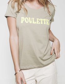 T shirt Margot  kaki " POULETTE"