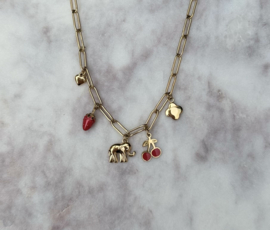 Ketting bedels aardbei