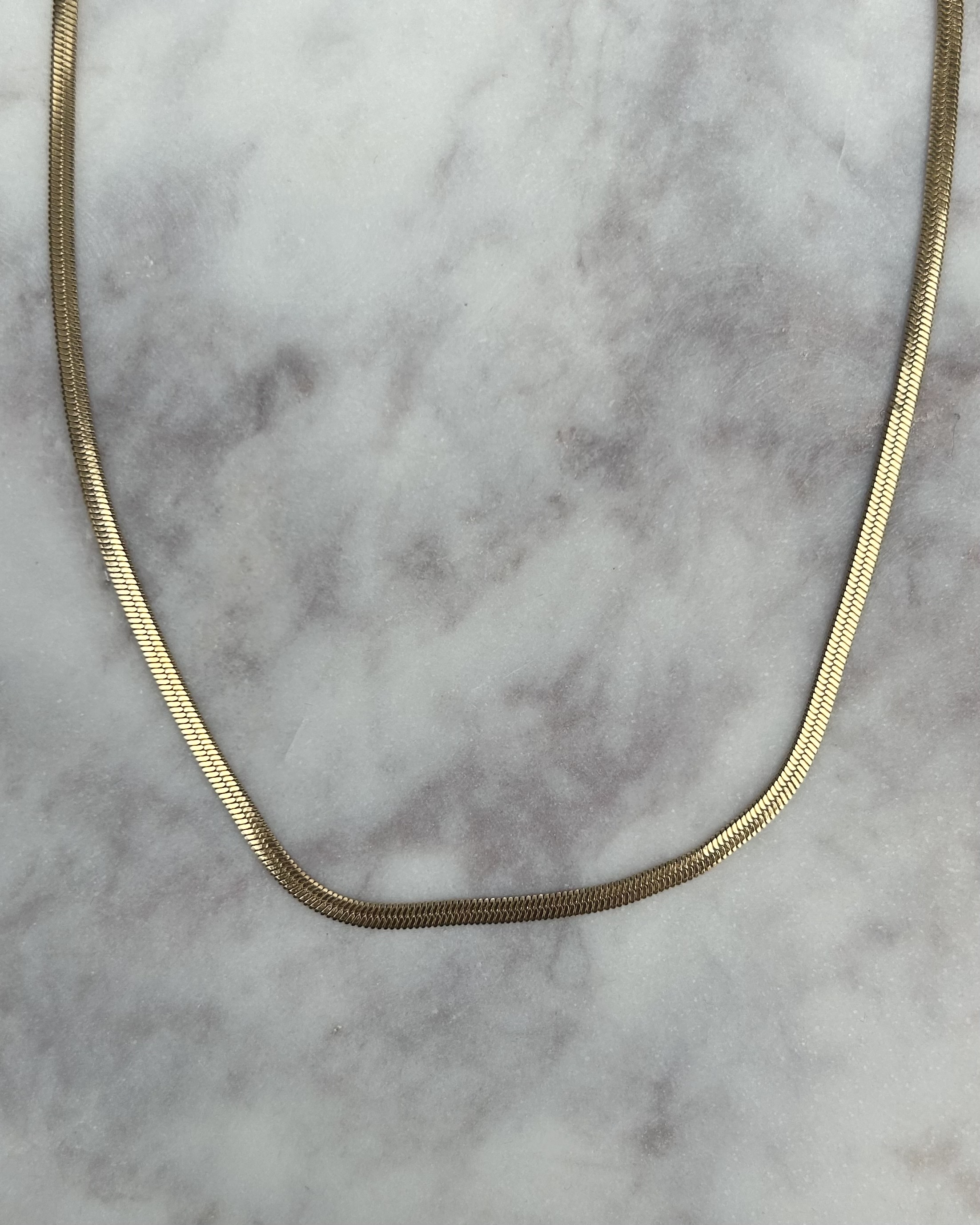 Ketting effen goud