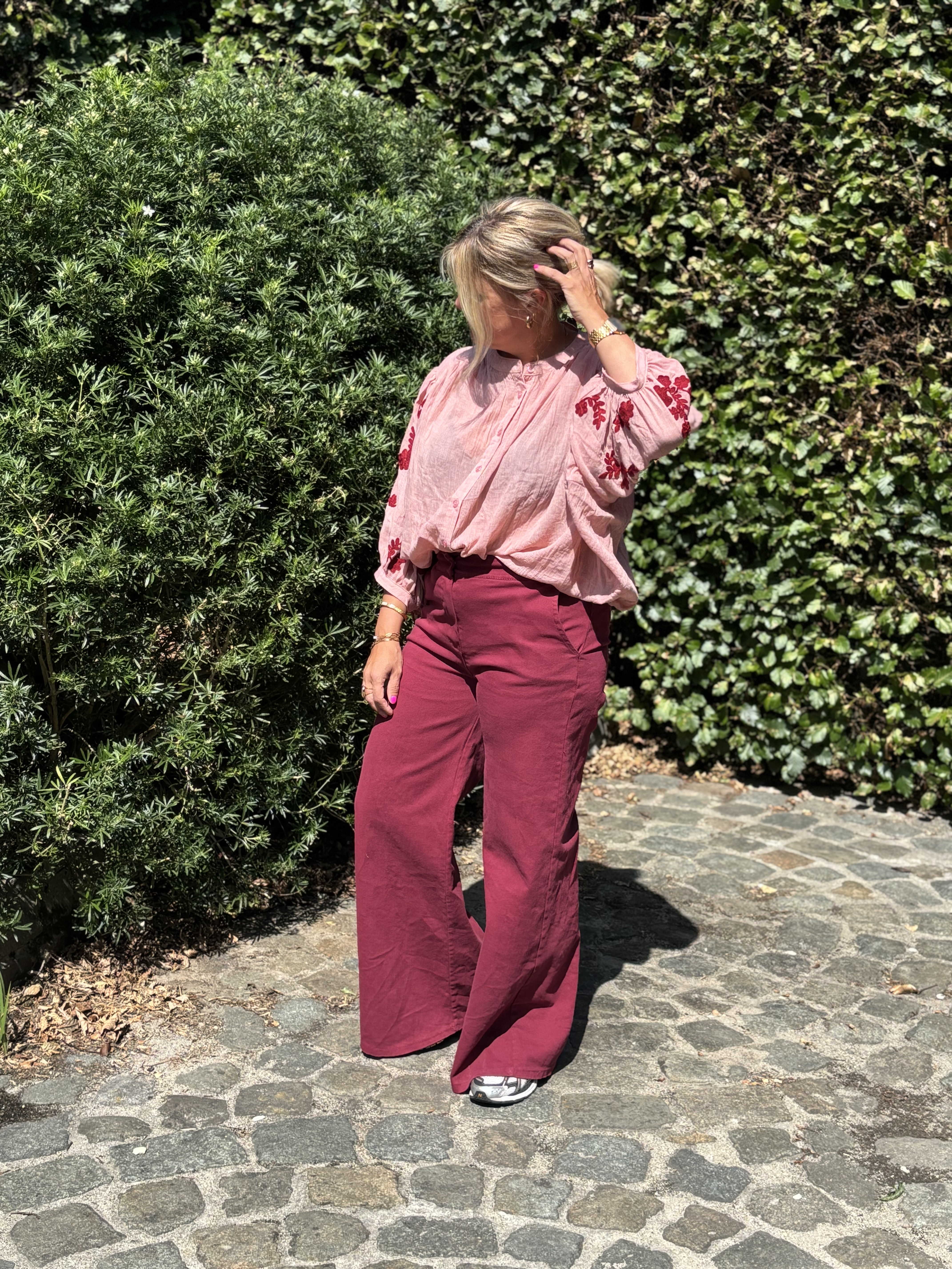 Broek lotte  bordeaux