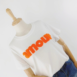 T shirt Amour oranje