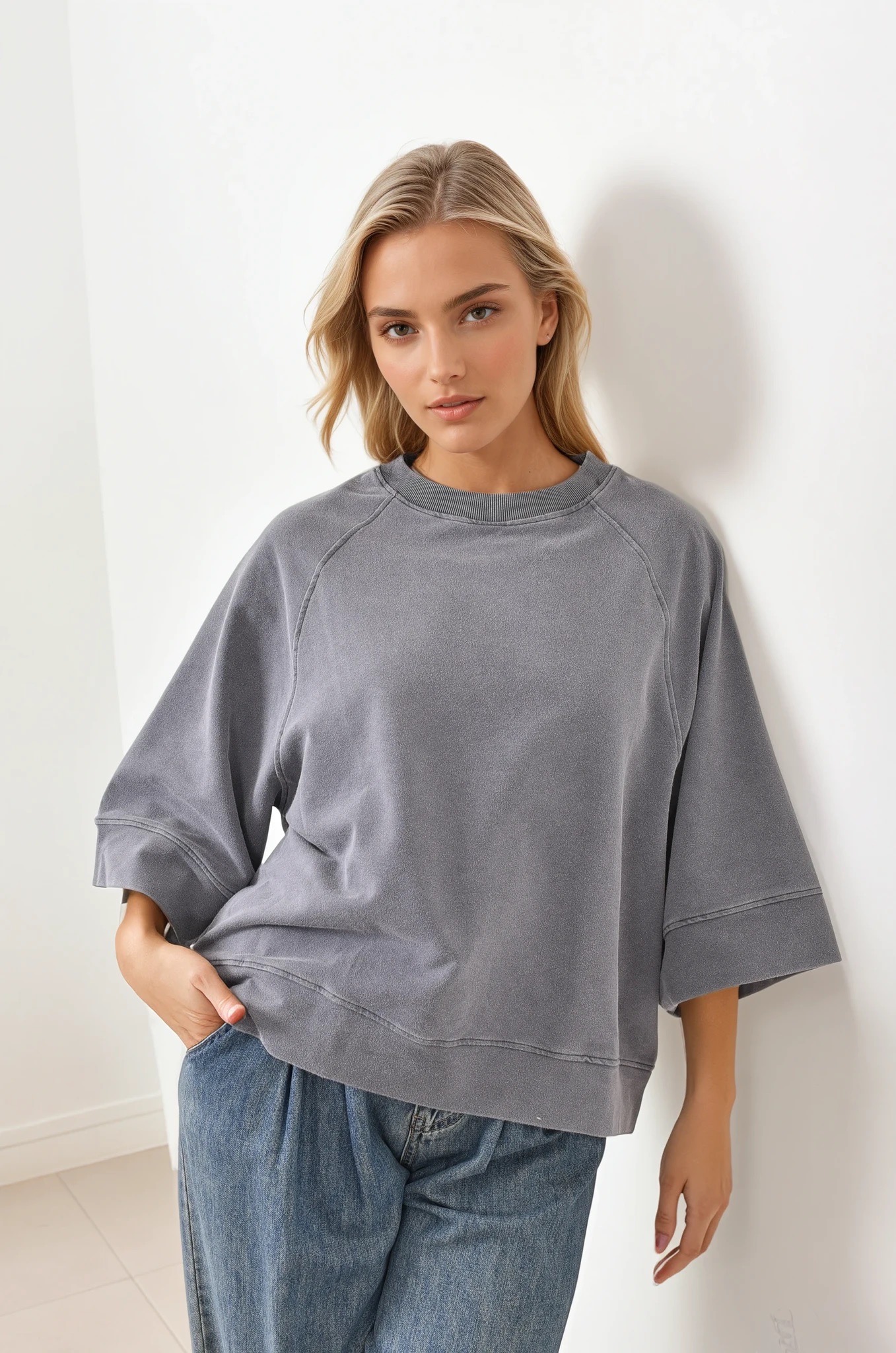 Sweater  Mona grijs