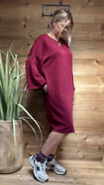 Kleedje Tina  vlindermouw  TU bordeaux