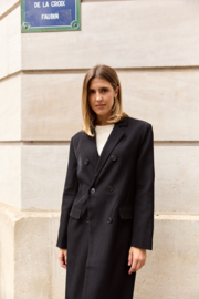 Coat blazer  oversized zwart