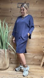 Kleedje Tina  vlindermouw  TU blauw
