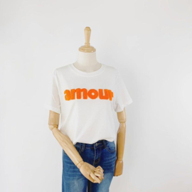 T shirt Amour oranje