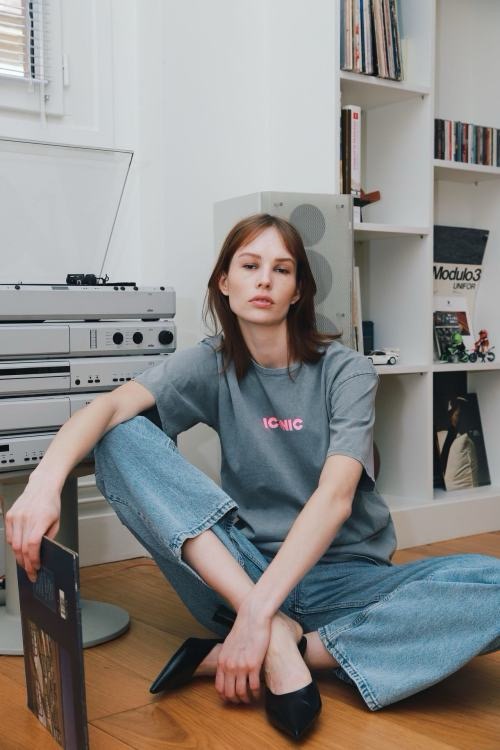 T shirt Iconic TU  grijs