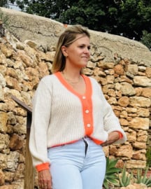 Cardigan Camille TU beige / oranje