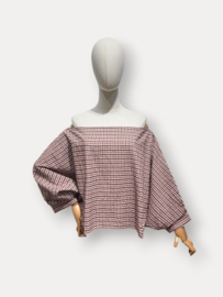 Blouse Juliette TU  bordeaux / roze