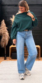 Sweater Zélie Off Shoulder groen