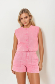 Gillet Milou roze
