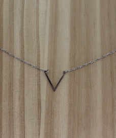 Ketting kort zilver V