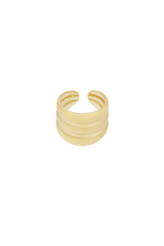 Ring goud three in a row