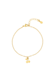 Armbandje cherry    goud