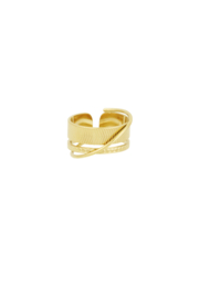 Ring stacked treasures  goud