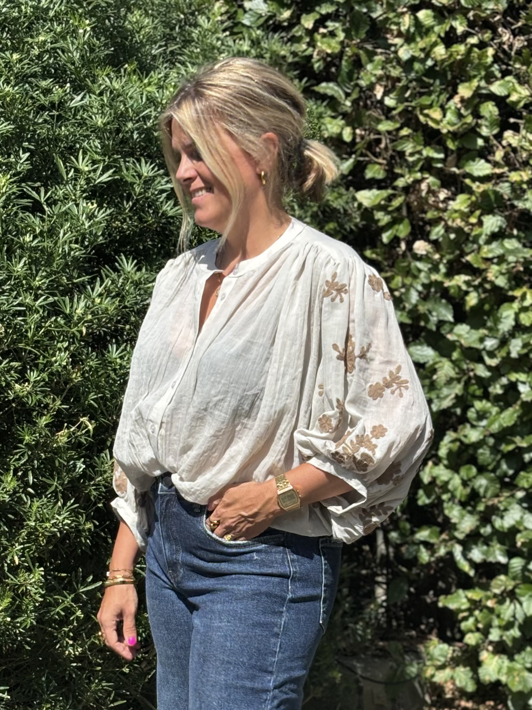 Hemdje Barbara beige/taupe TU
