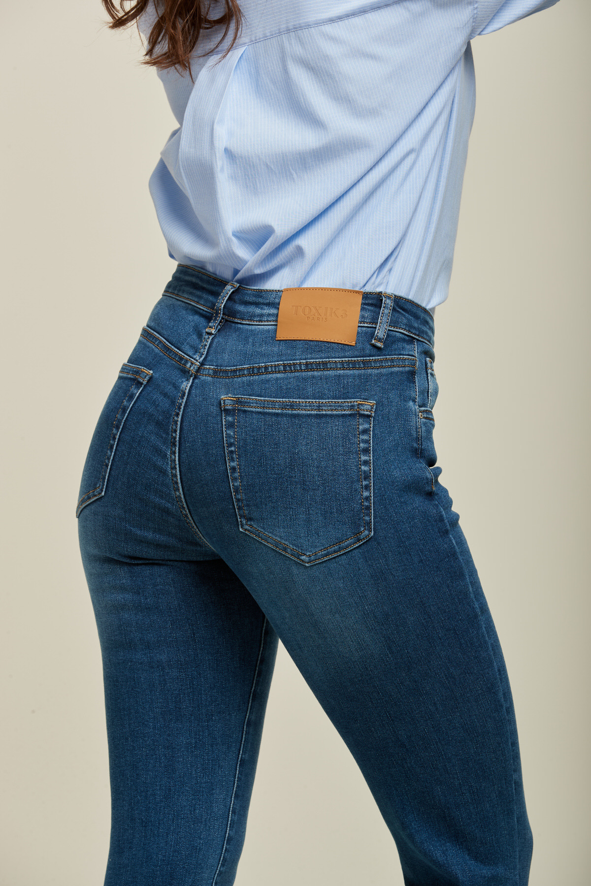 Jeans Toxik donker jeans  boyfriend  L20029-34