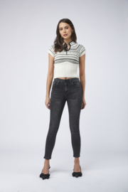 Jeans Toxik3  donker grijs Skinny H2555