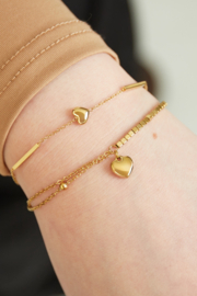 Armbandje simply harts    goud