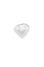 Ring  with love  zilver